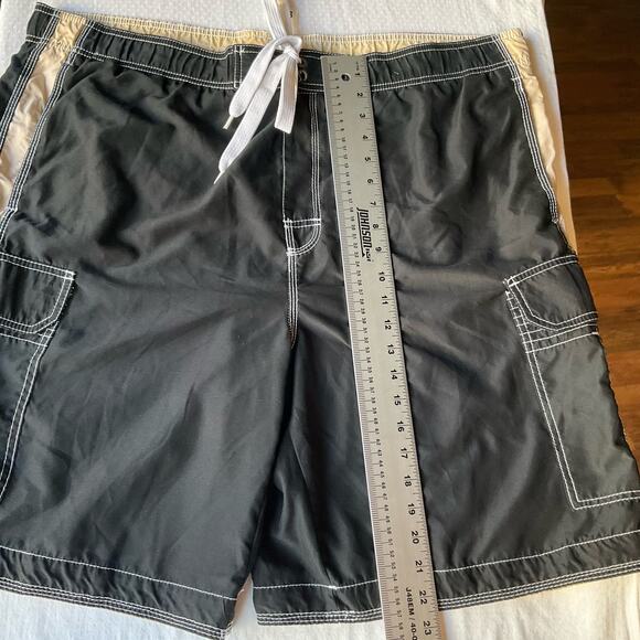 Sideout Men’s Swimming Trunks size XL, Black, w Liner - Picture 3 of 8